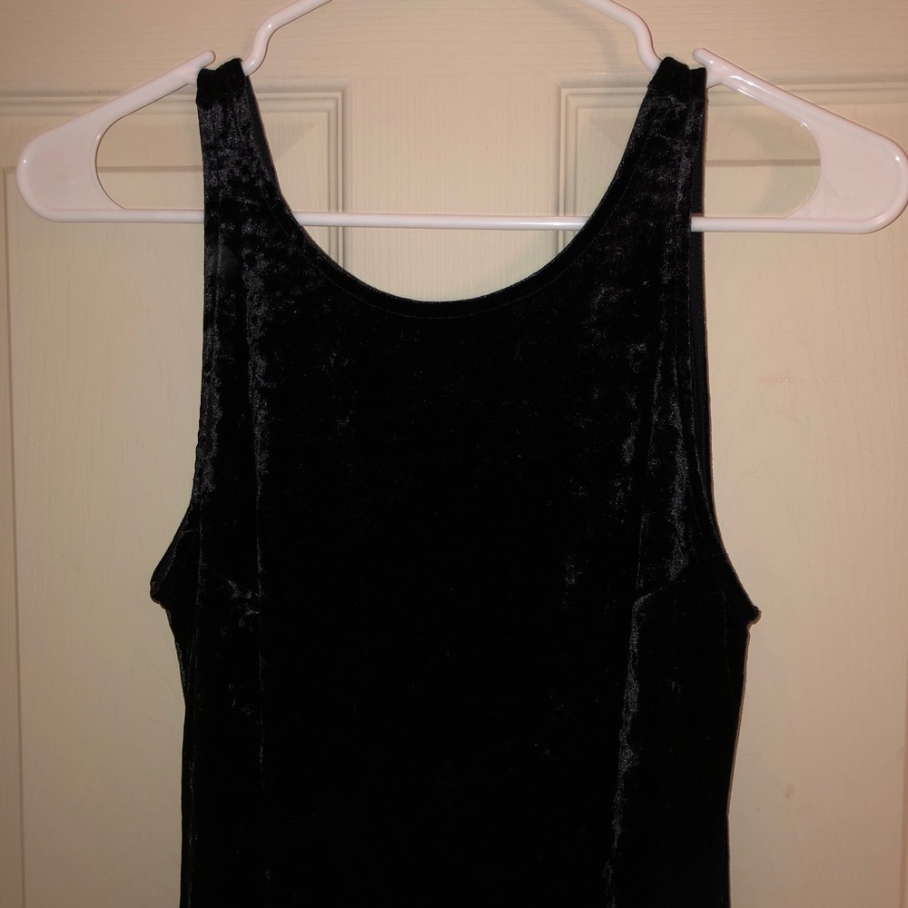 H&M Black Velvet Mini Dress